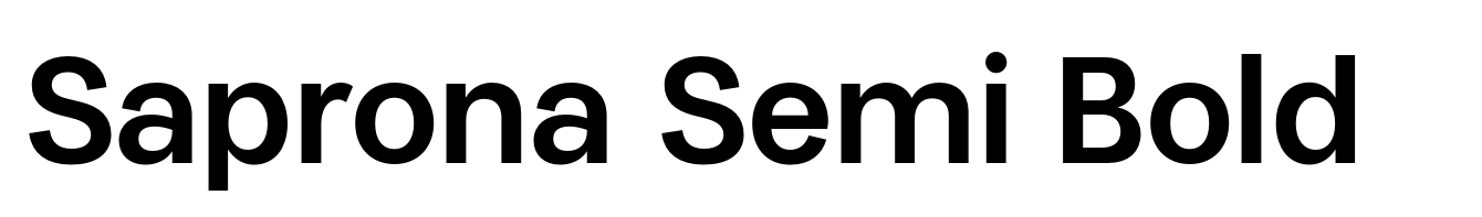 Saprona Semi Bold